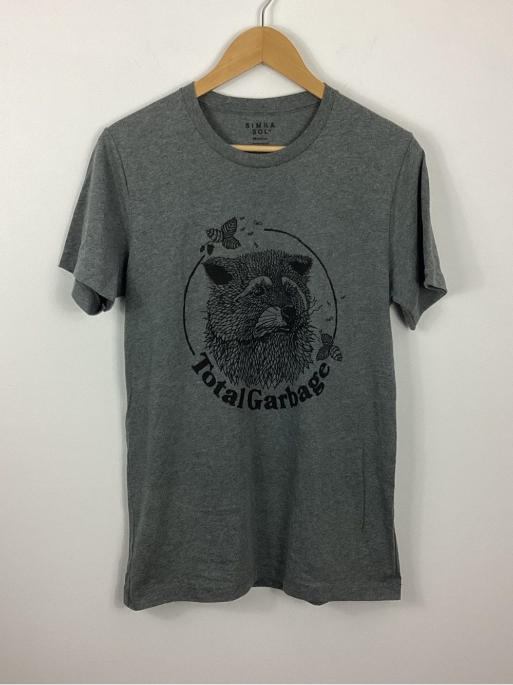 Simka Sol Raccoon T-Shirt Size Medium